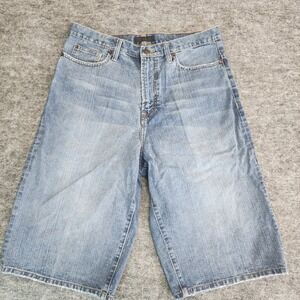Sean John Premium Denim Shorts Mens Size 34X15 Blue Jean Hip‎ Hop Skater Jorts